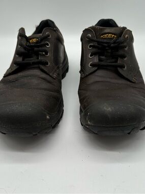 Keen Dark Brown Leather Lace-Up Trail Shoes 10.5